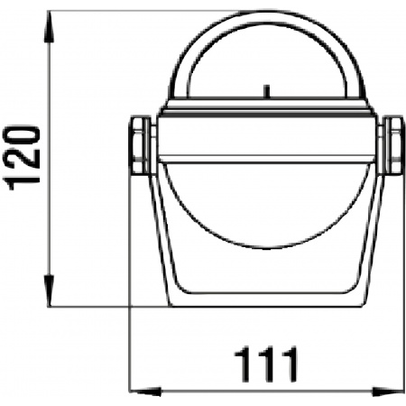 Aufbaukompass STELLA BS - weiß – Bild 3