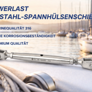 Wantenspanner - Metrisches Gewinde - Gabel / Gabel - AISI316