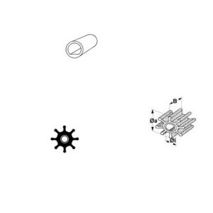 Impeller Mariner-Mercury-Mercruiser   OE: 47-59362T 1, allpa#500109
