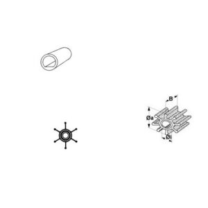 Impeller Jabsco  OE: 7273-0001, 6303-0001, allpa#500110