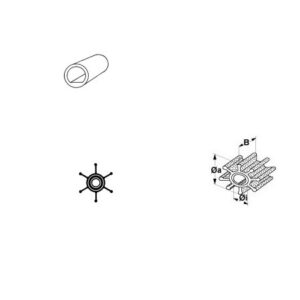 Impeller Jabsco   OE: 1411-0001, 1414-0001, IP500113
