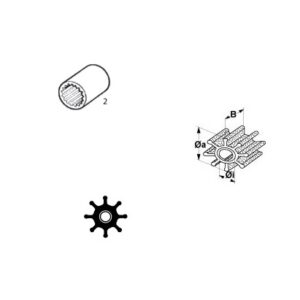 Impeller Jabsco OE: 6760-0001, allpa#500115