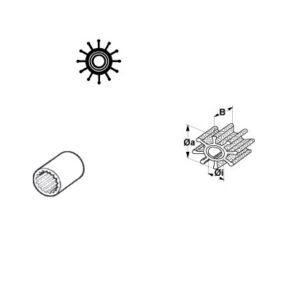 Impeller Volvo OE: 875814, 875697, 21951364, allpa#500145