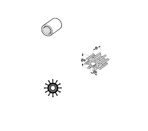 Impeller Jabsco OE: 13554-6001, allpa#500150