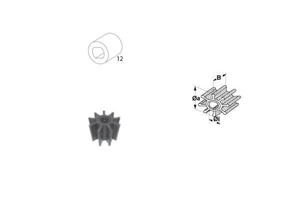 Impeller Jabsco OE: 18786-0001, allpa#5500153