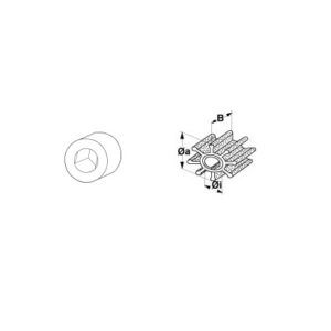 Impeller Mariner-Mercury-Mercruiser  OE: 47–862232A2, IP500159