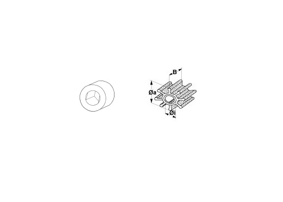 Impeller Mariner-Mercury-Mercruiser OE: 47–862232A2, IP500159