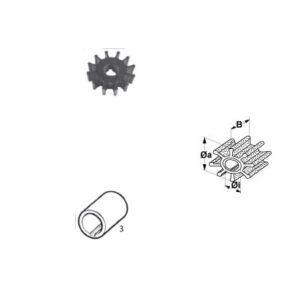 Impeller Volvo   OE: 875575-3, 21951350, 831182, allpa#500170