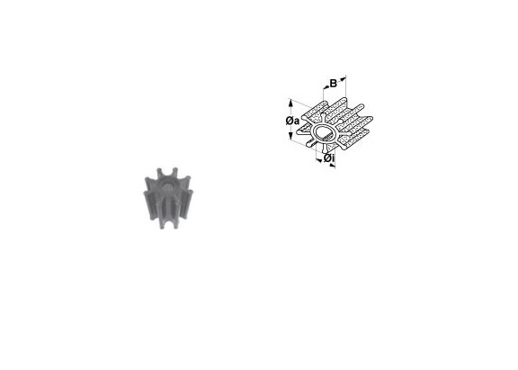 Impeller Volvo OE:3588474, 3593573, 3583602, 3819486, 3593573 u.a. IP500177