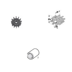 Impeller Volvo  OE:3584350, 3588914, 3842786 u.a., allpa#500178