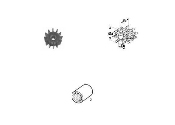 Impeller Volvo OE:3584350, 3588914, 3842786 u.a., allpa#500178
