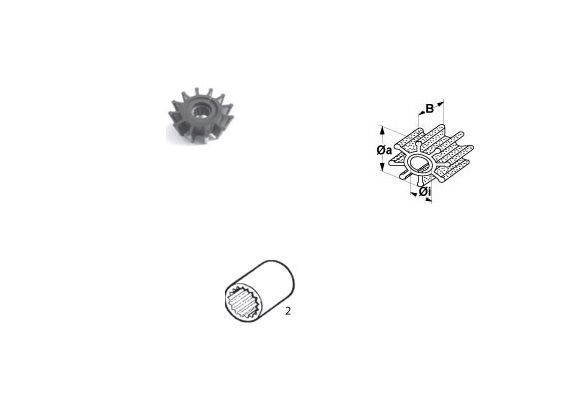 Impeller Volvo OE:21213660, 3862567, 21951348, allpa#500189