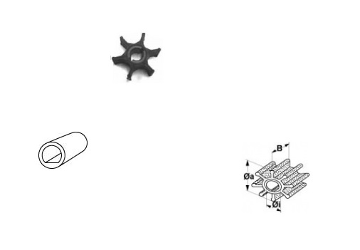 Impeller JABSCO 6303-0003, 7273-0003, IP500210
