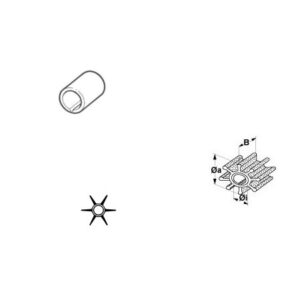 Impeller Mariner-Mercury-Mercruiser   OE: 47-68988, 47-89980, allpa#500314