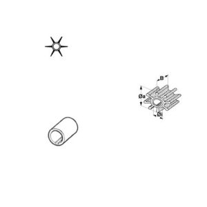 Impeller Yamaha: YSC-101-03-01-OC, allpa#500322