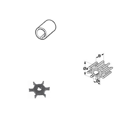 Impeller Yamaha OE: 646-44352-01-00, allpa#500324