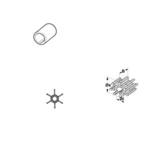 Impeller Mariner-Mercury-Mercruiser  OE: 47-436065-2, allpa#500344