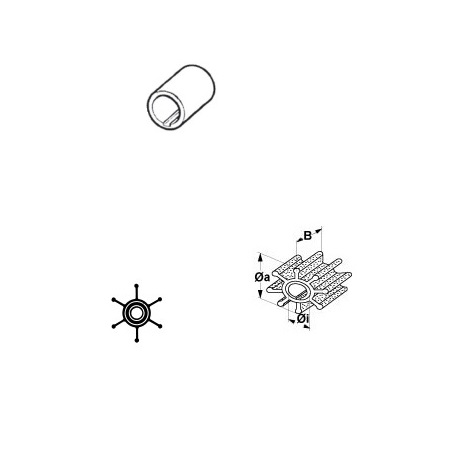 Impeller OMC OE: 382221, allpa#500369