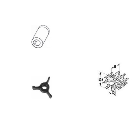 Impeller OMC OE: 437059, 438592, allpa#500373