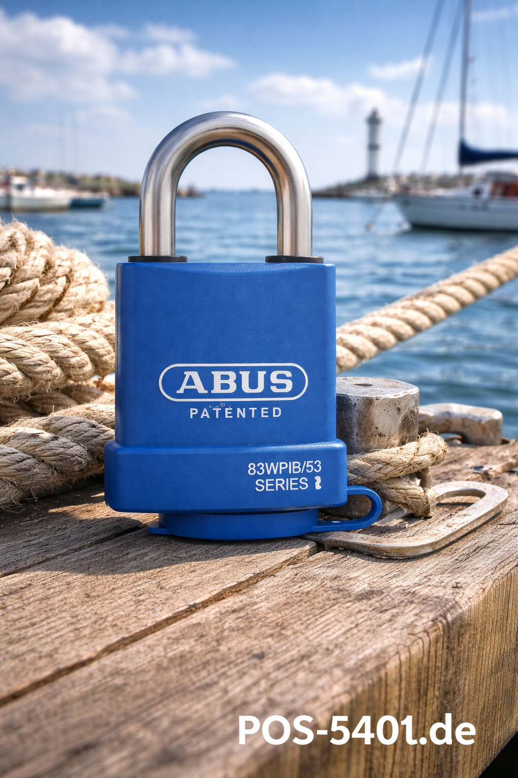 ABUS Hangschloss 83WPIB53 – komplett ummantelt, wetterfest