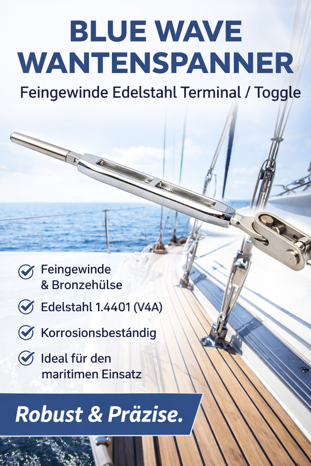 Wantenspanner - Feingewinde - Terminal / Toggle