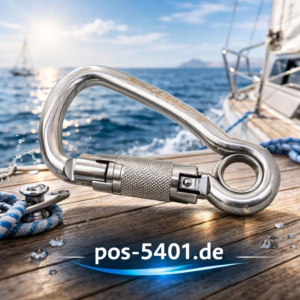 KONG® Spezialkarabiner Twist-Lock – Edelstahl Karabiner mit Öse