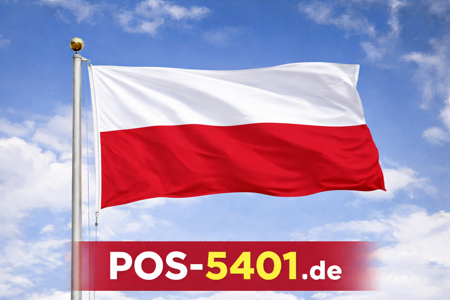 Gastlandflagge / Fahne Polen