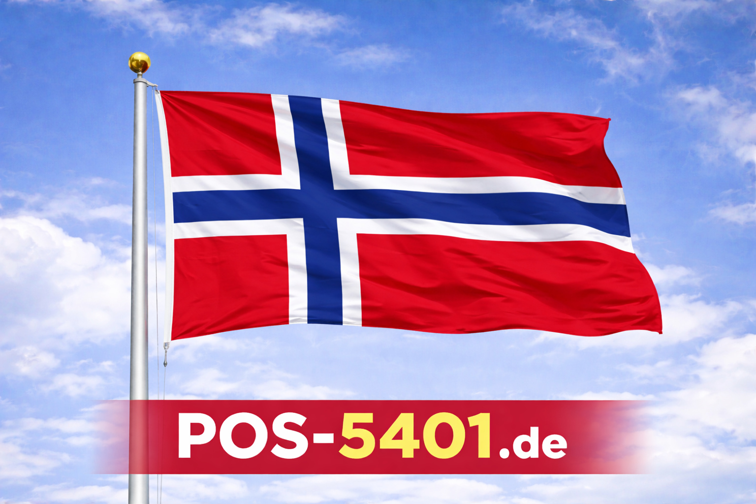 Gastlandflagge / Fahne Norwegen