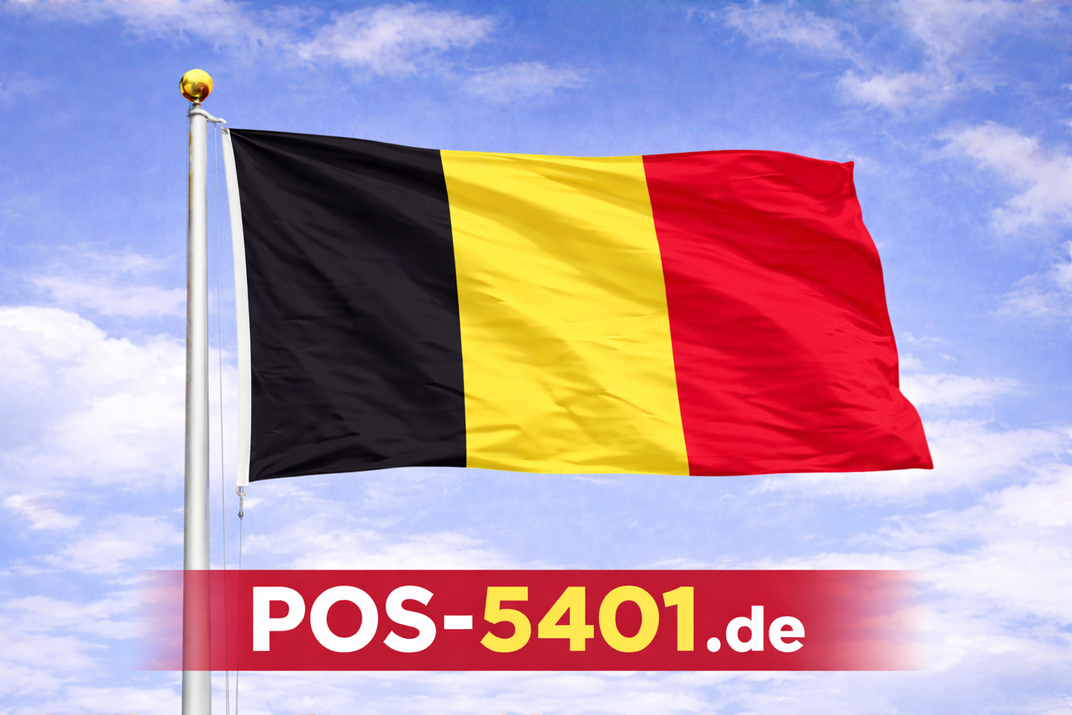 Gastlandflagge / Fahne Belgien