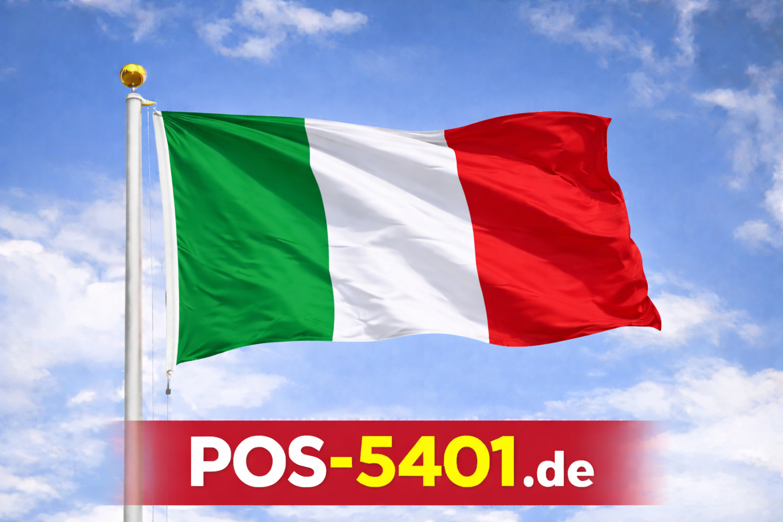 Gastlandflagge Italien – Made in Germany | Robuste Schiffsflagge