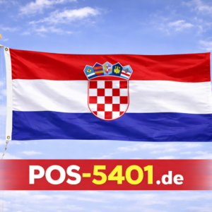Kroatien Flagge – Maritime Schiffsflagge aus robustem Tuch