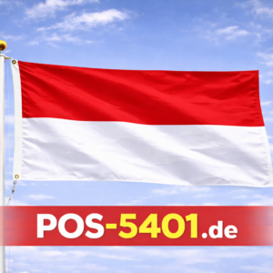 Monaco Flagge 20 × 30 cm – Maritime Gastlandflagge