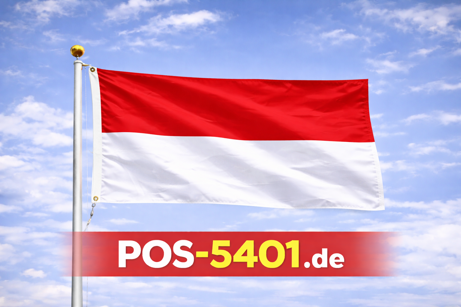 Monaco Flagge 20 × 30 cm – Maritime Gastlandflagge