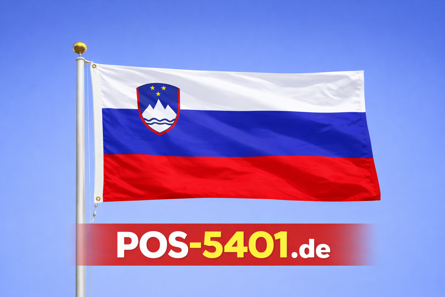 Slowenien Flagge – Flagge aus robustem Schiffsflaggenstoff