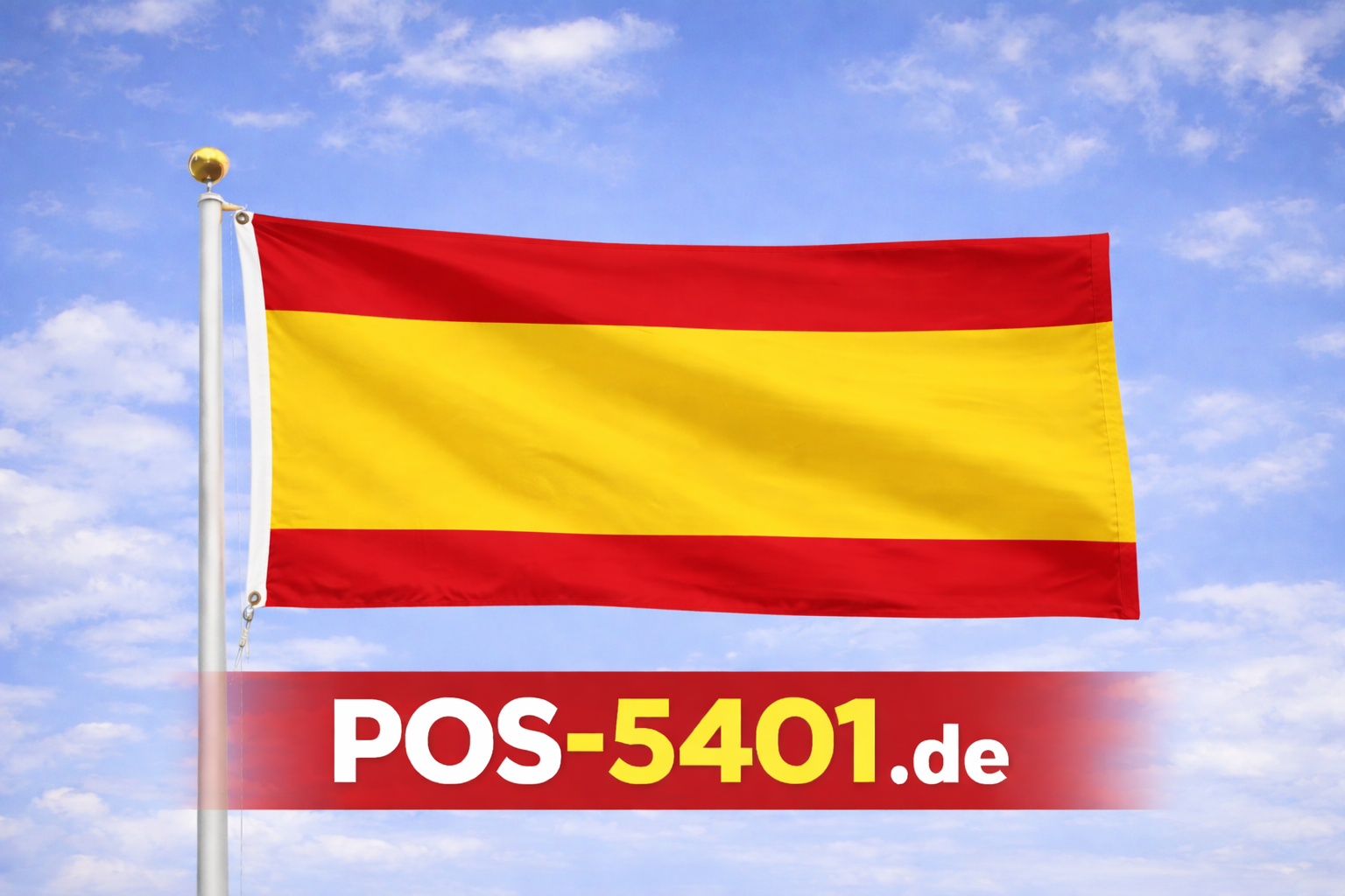 Gastlandflagge Spanien – Robuster Schiffsflaggenstoff