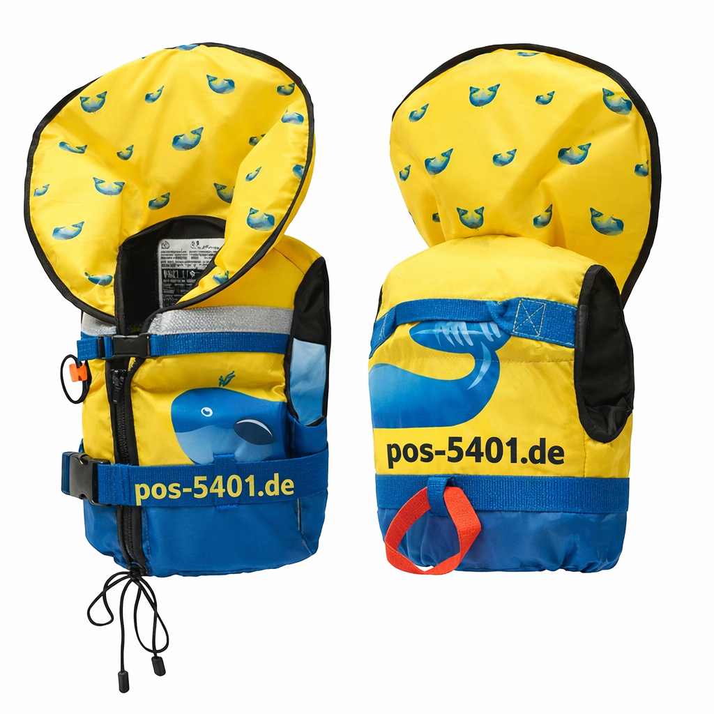 Kinderfeststoffweste CE 100N, "Wal"