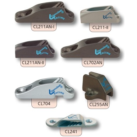 Clamcleat® - Klemmen für 1-6mm Tauwerk - Klemme mit Leitöse – Bild 2