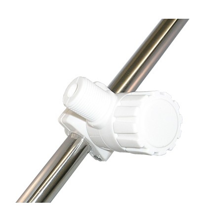 Antennenbasis - zur Relingsmontage - Nylon mit Handrad