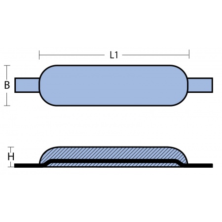 Anoden - Rumpfanoden - Ovale Form - Zink – Bild 2