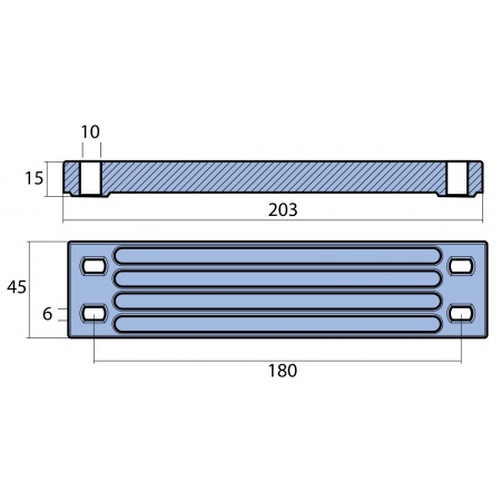 Anoden - Yamaha - Plattenanode 200-300PS – Bild 2