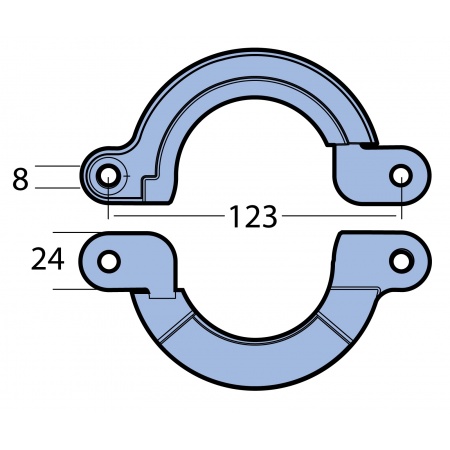 Anoden - Yanmar - Split Ringanode – Bild 2