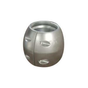 Anoden - Wellen-Anoden, lang, Kugelform, 4 Bolzen, Aluminium
