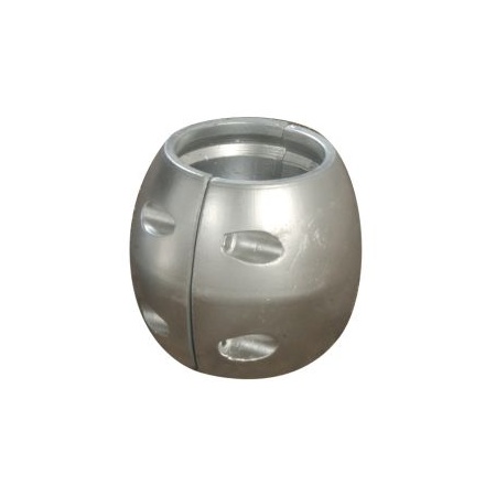 Anoden - Wellen-Anoden, lang, Kugelform, 4 Bolzen, Aluminium
