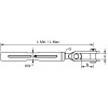 APEX Wantenspanner Edelstahl A4 mit Toggle – UNF-Gewinde – Bild 2