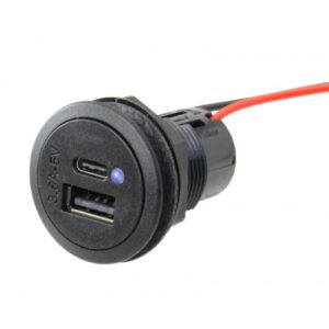 USB Ladebuchsen - Einbau - USB A-C Ladebuchsen rund
