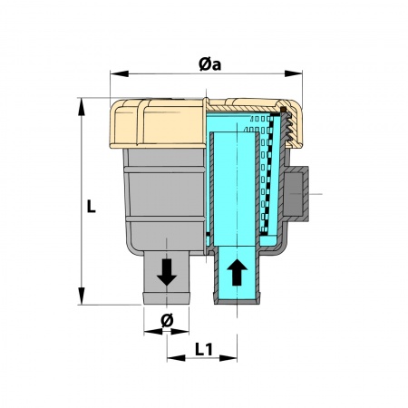 Kühlwasserfilter VETUS FTR140 – Bild 2